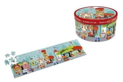 Puzzle 100 podłogowe Miasto. Wydawca: Scratch. SmakLiter.pl Opakowanie Puzzle 100 podłogowe Miasto