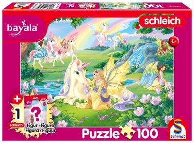 Puzzle 100 Schleich Bayala Magiczne Jednorożce + figurka 113348. Wydawca: Schmidt Spiele Puzzle. SmakLiter.pl Opakowanie Puzzle 100 Schleich Bayala Magiczne Jednorożce + figurka 113348