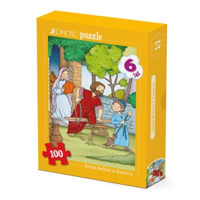 Okładka książki Puzzle 100 - Święta Rodzina w Nazarecie
