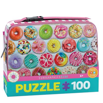Puzzle 100 z lunch box  Delightful Donuts 9100-5825. Wydawca: Eurographics. SmakLiter.pl Opakowanie Puzzle 100 z lunch box  Delightful Donuts 9100-5825