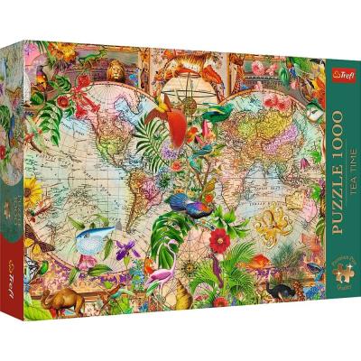 Opakowanie Puzzle 1000 Antyczna mapa świata TREFL