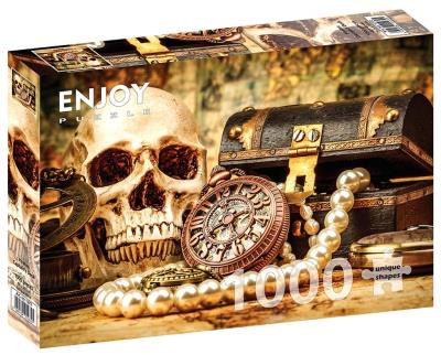 Opakowanie Puzzle 1000 Biurko kapitana piratów