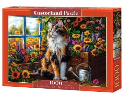 Opakowanie Puzzle 1000 Blooming Cat Meditation CASTOR
