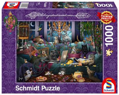 Opakowanie Puzzle 1000 Brigid Ashwood, Koty podczas kwarantan