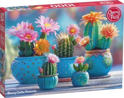 Opakowanie Puzzle 1000 CherryPazzi  Bloomy Cactus Fireworks 30868