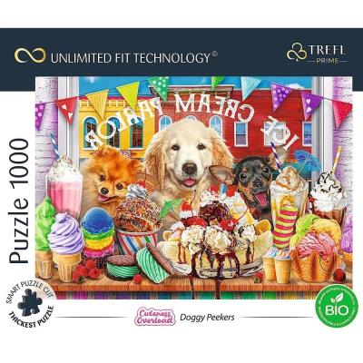 Opakowanie Puzzle 1000 Cuteness Overload: Doggy Peekers TREFL