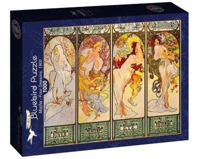 Opakowanie Puzzle 1000 Cztery sezony, Alfons Mucha