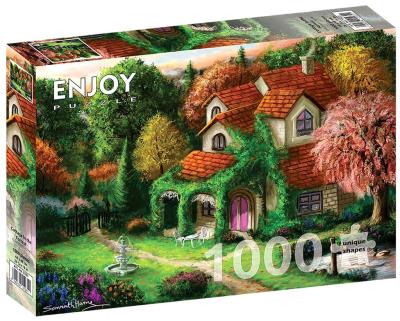 Opakowanie Puzzle 1000 Dom w lesie