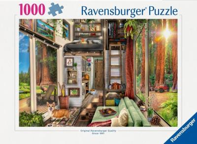 Opakowanie Puzzle 1000 Domek w lesie