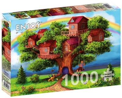 Opakowanie Puzzle 1000 Domki na drzewie