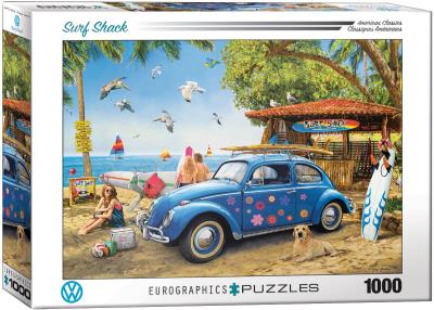 Puzzle 1000 EG-VW Beetle Surf Shack 6000-5683. Wydawca: Eurographics. SmakLiter.pl Opakowanie Puzzle 1000 EG-VW Beetle Surf Shack 6000-5683