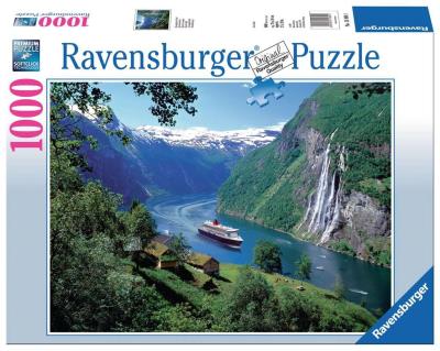 Opakowanie Puzzle 1000 Fjord w Norwegii