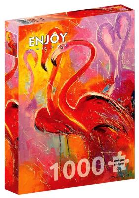 Opakowanie Puzzle 1000 Flamingi
