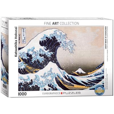 Puzzle 1000 Great Wave of Kanagawa 6000-1545. Wydawca: Eurographics. SmakLiter.pl Opakowanie Puzzle 1000 Great Wave of Kanagawa 6000-1545