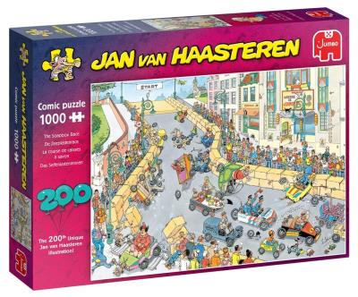 Puzzle 1000 Jan Van Haasteren Wyścig na byle czym. Wydawca: Jumbo. SmakLiter.pl Opakowanie Puzzle 1000 Jan Van Haasteren Wyścig na byle czym