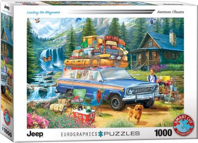 Opakowanie Puzzle 1000 Jeep Loading the Wagoneer by 6000-5867