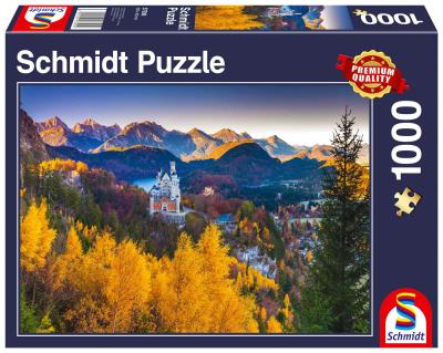 Opakowanie Puzzle 1000 Jesień na Zamku Neuschwanstein, Niemcy