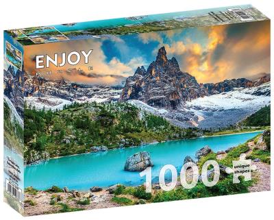 Opakowanie Puzzle 1000 Jezioro Sorapis, Dolomity, Włoch