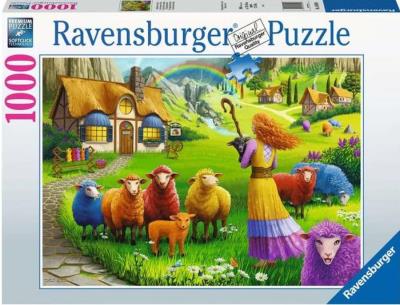 Opakowanie Puzzle 1000 Kolorowa wełna