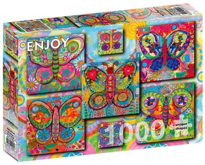 Opakowanie Puzzle 1000 Kolorowe motyle