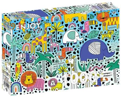 Opakowanie Puzzle 1000 Kolorowe safari