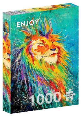 Opakowanie Puzzle 1000 Kolorowy lew