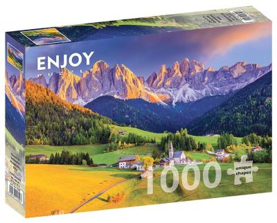 Opakowanie Puzzle 1000 Kościół w Dolomitach/Włochy