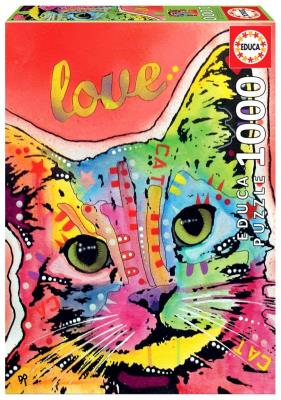 Opakowanie Puzzle 1000 Kot, Dean Russo (Tilt Cat Love) G3