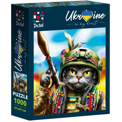 Puzzle 1000 Kot granatnik DT1000-08. Wydawca: De.tail. SmakLiter.pl Opakowanie Puzzle 1000 Kot granatnik DT1000-08