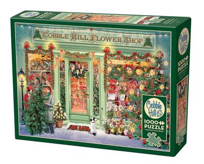 Opakowanie Puzzle 1000 Kwiaciarnia w świątecznym wystroju G3