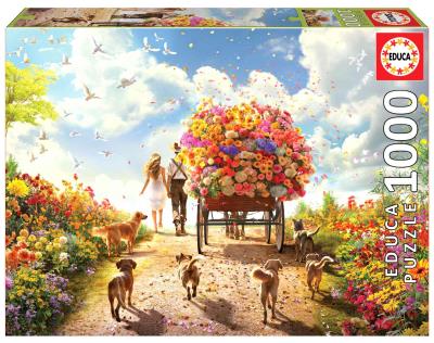 Opakowanie Puzzle 1000 Kwiecisty spacer G3