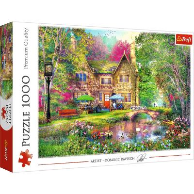Puzzle 1000  Leśna przystań 10861. Wydawca: Trefl PAP. SmakLiter.pl Opakowanie Puzzle 1000  Leśna przystań 10861