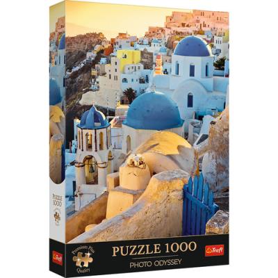 Opakowanie Puzzle 1000 Miasteczko Oia, Santorini TREFL