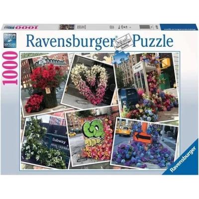 Opakowanie Puzzle 1000 NYC błysk kwiatów