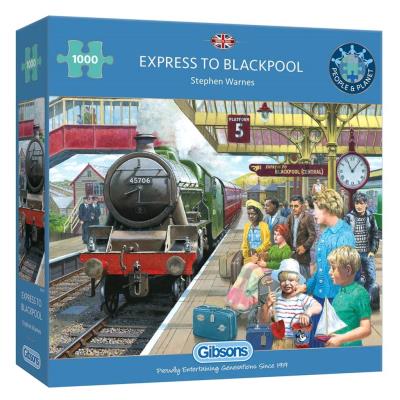 Opakowanie Puzzle 1000 Pociąg do Blackpool/Anglia