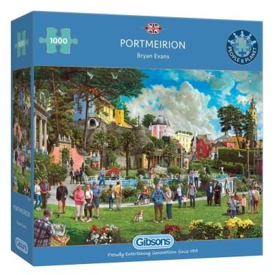 Opakowanie Puzzle 1000 Portmeirion, Walia