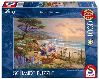 Puzzle 1000 PQ Kaczor Donald & Daisy T. Kinkade 111120. Wydawca: Schmidt Spiele Puzzle. SmakLiter.pl Opakowanie Puzzle 1000 PQ Kaczor Donald & Daisy T. Kinkade 111120