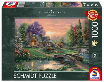 Puzzle 1000 PQ Romantyczny weekend T. Kinkade 111100. Wydawca: Schmidt Spiele Puzzle. SmakLiter.pl Opakowanie Puzzle 1000 PQ Romantyczny weekend T. Kinkade 111100