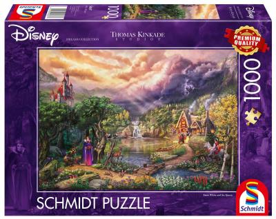 Opakowanie Puzzle 1000 PQ T. Kinkade Królewna Śnieżka i Zła Królowa Disney 112732