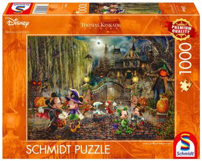 Opakowanie Puzzle 1000 PQ T.Kinkade Myszka Miki and Minnie Halloween 113366