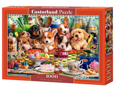 Puzzle 1000 Puppies Dessert CASTOR. Wydawca: Castorland. SmakLiter.pl Opakowanie Puzzle 1000 Puppies Dessert CASTOR