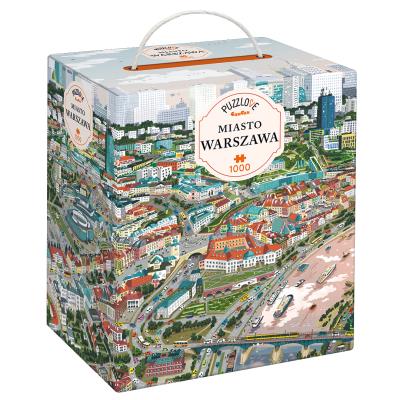 Opakowanie Puzzle 1000 Puzzlove rodzinne CzuCzu Miasto Warszawa