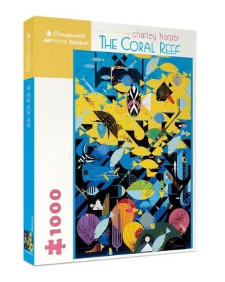 Opakowanie Puzzle 1000 Rafa kolarowa, Charley Harper