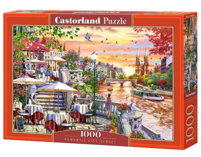 Puzzle 1000 Romantic City Sunset. Wydawca: Castorland. SmakLiter.pl Opakowanie Puzzle 1000 Romantic City Sunset