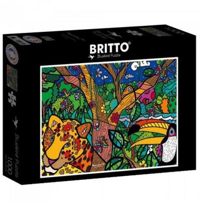 Opakowanie Puzzle 1000 Romero Britto, Rajska puszcza