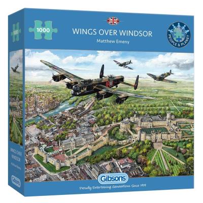 Opakowanie Puzzle 1000 Samoloty nad Zamkiem Windsor
