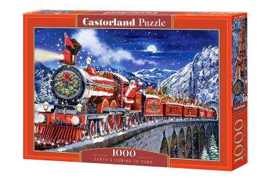 Puzzle 1000 Santa's Coming to Town CASTOR. Wydawca: Castorland. SmakLiter.pl Opakowanie Puzzle 1000 Santa's Coming to Town CASTOR