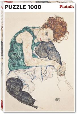 Puzzle 1000 - Schiele, Siedząca Kobieta PIATNIK. Wydawca: Piatnik. SmakLiter.pl Opakowanie Puzzle 1000 - Schiele, Siedząca Kobieta PIATNIK