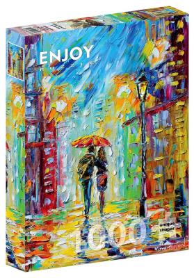 Opakowanie Puzzle 1000 Spacer w deszczu