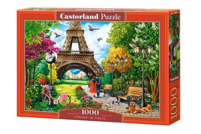 Puzzle 1000 Spring in Paris CASTOR. Wydawca: Castorland. SmakLiter.pl Opakowanie Puzzle 1000 Spring in Paris CASTOR